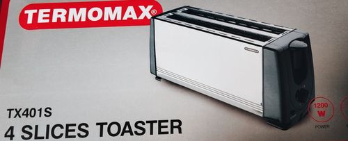 ΗΛΕΚΤΡΙΚΗ ΦΡΗΓΑΝΙΕΡΑ-TOASTER 4 SLICES  TX401S 1200W TERMOMAX