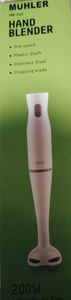 ΗΛΕΚΤΡΙΚΟ ΜΠΛΕΝΤΕΡ ΧΕΡΙΟΥ-HAND BLENDER MUHLER 200W MB-213